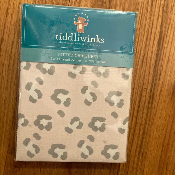 Tiddliwinks Bedding Tiddlywinks Animal Print Fitted Crib Sheet New